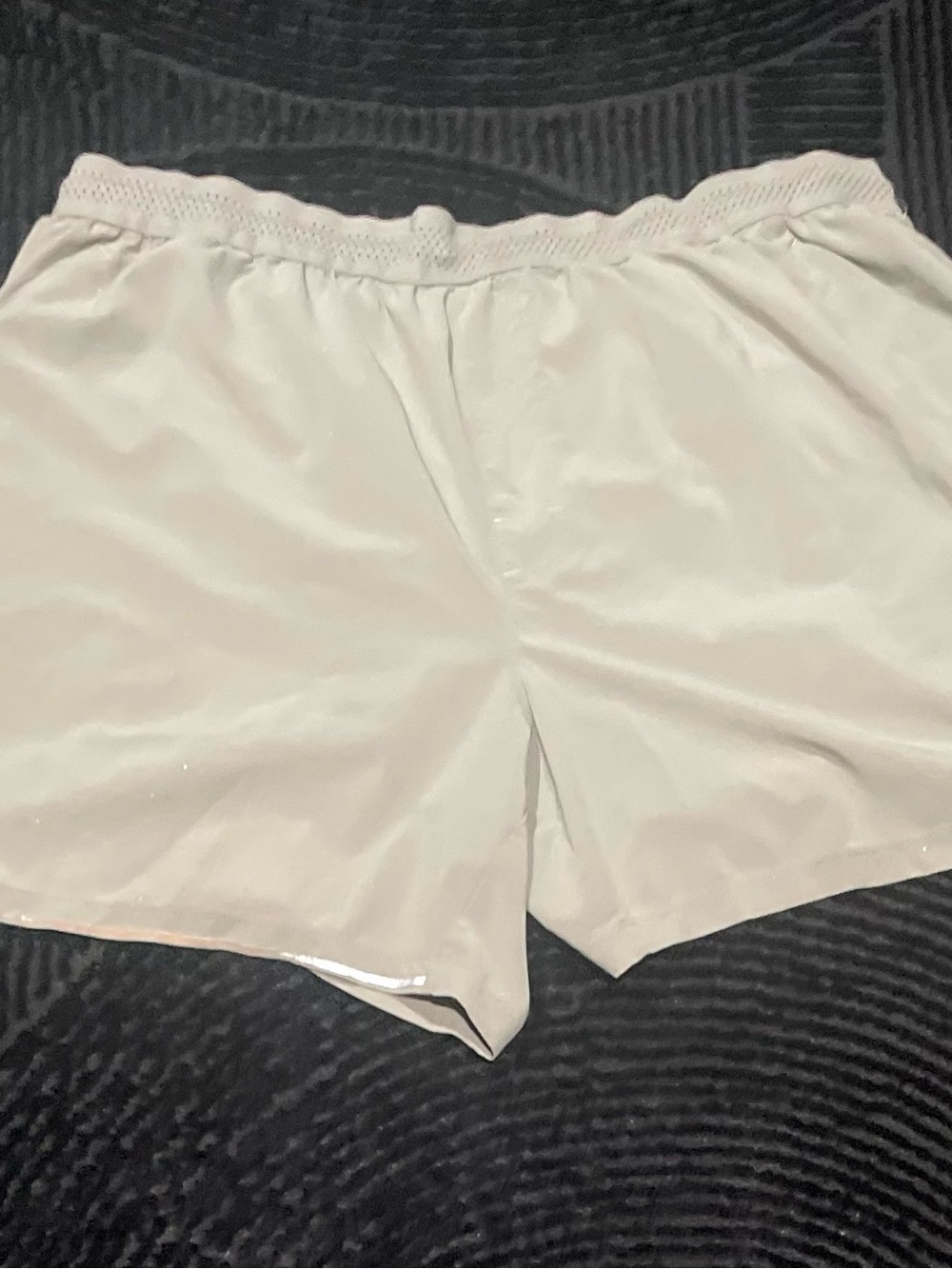 Men's White Athletic Shorts — Lightweight Performance with Elastic Waist